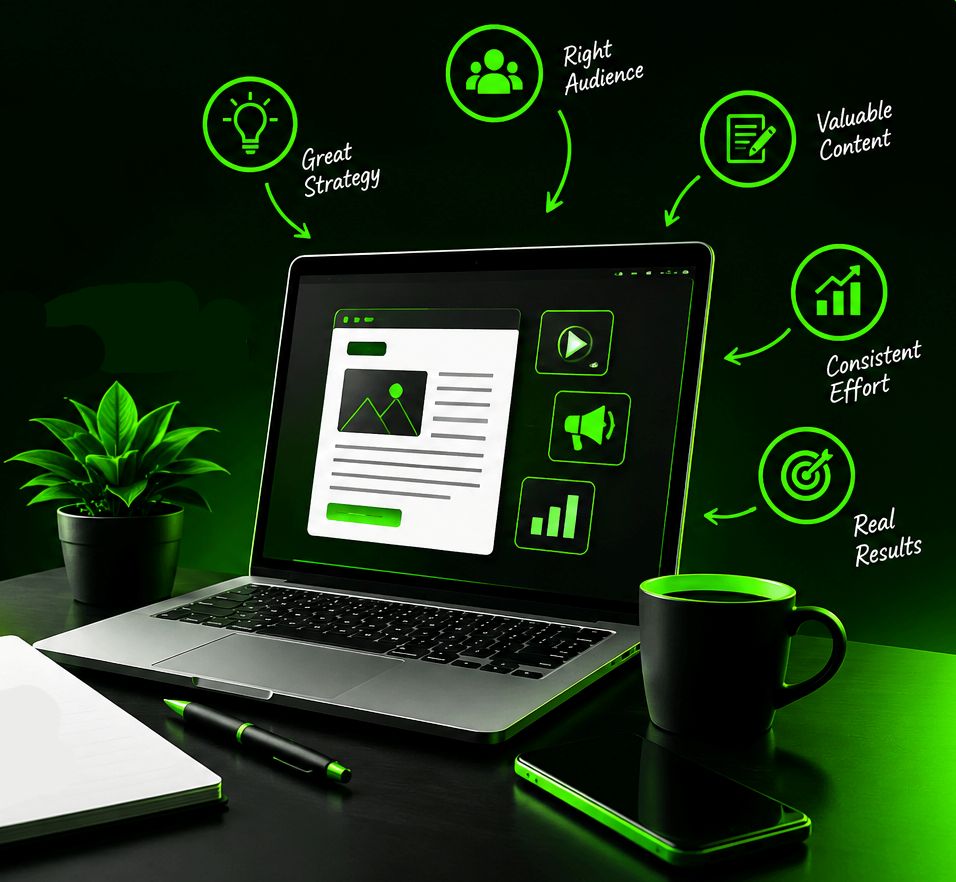 Content marketing strategy for audience engagement and business growth