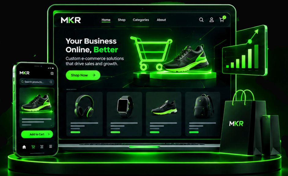 Custom ecommerce website development