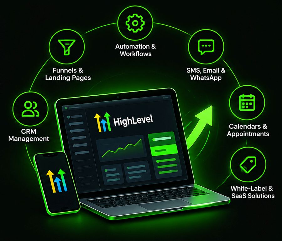 GoHighLevel CRM and marketing management services